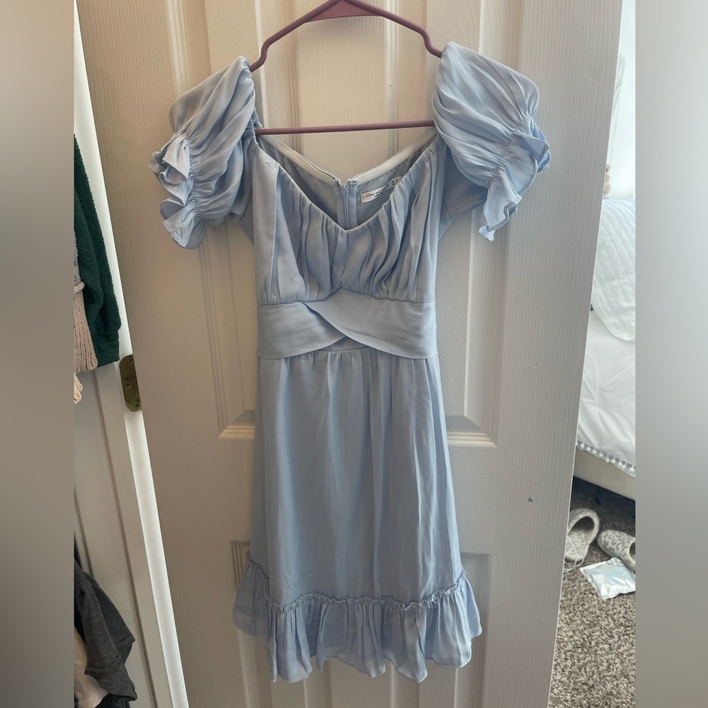 Baby blue boutique dress!